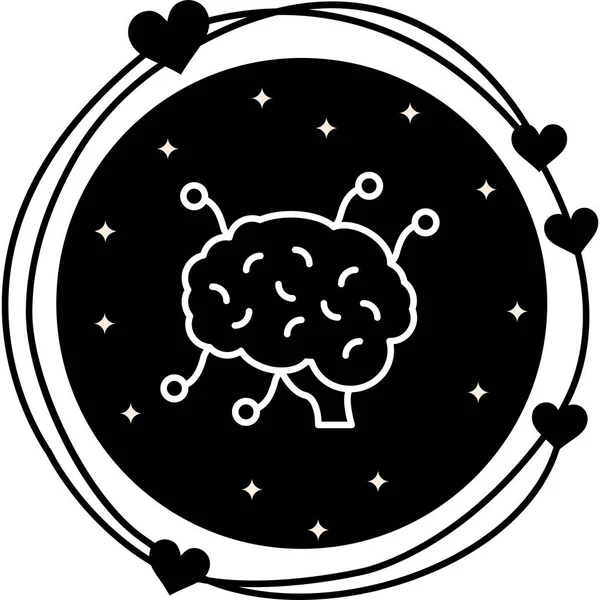 Akıl Haritası Zarif Dijital Tasarım Sembolü