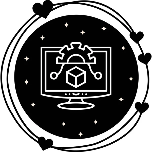 Algoritma modern simgesinin vektör çizimi