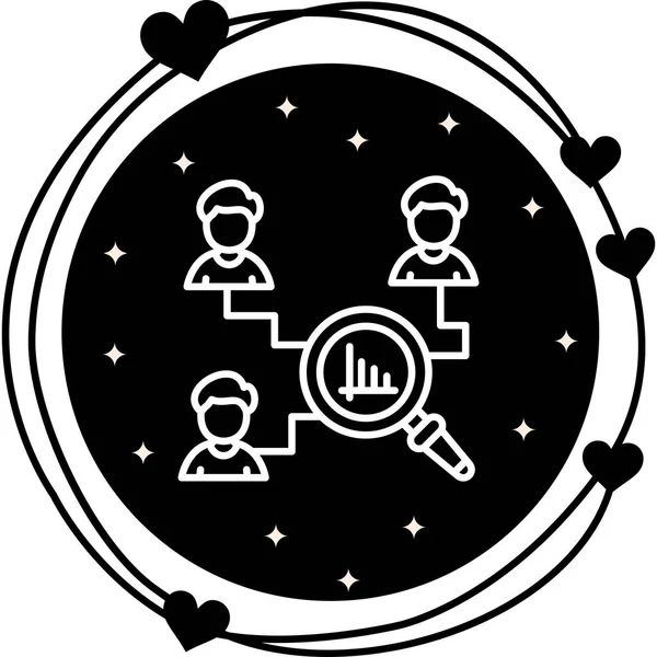 araştırma web simgesi vektör illüstrasyonu