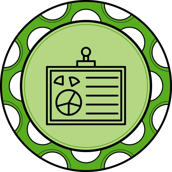 Pasta çizelgesi. sunum tahtası simgesi