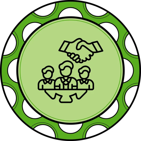 takım web simgesi vektör illüstrasyonu