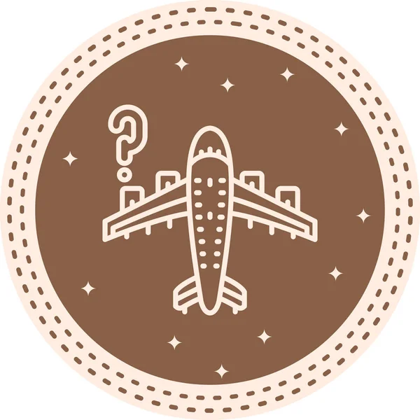 uçak simgesi, vektör illüstrasyonu basit tasarım