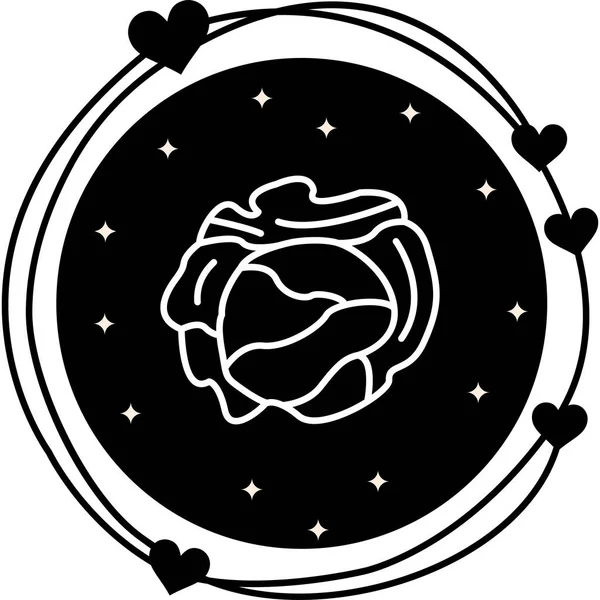 Lahana Ağı simgesinin vektör illüstrasyonu