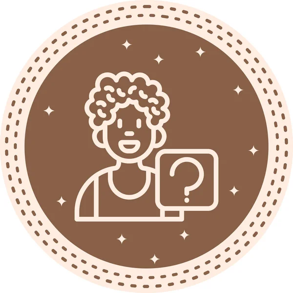 soru web simge vektör çizim