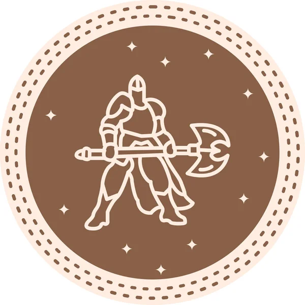 Savaşçı Asker Parlak Modern Yaratıcı Sanat Düzeni