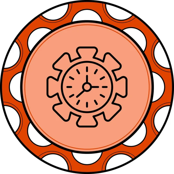 Zaman Yönetimi Minimum Düz Kullanıcı Deneyimi Sembolü