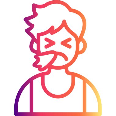 erkek avatar simgesi, vektör illüstrasyonu basit tasarım