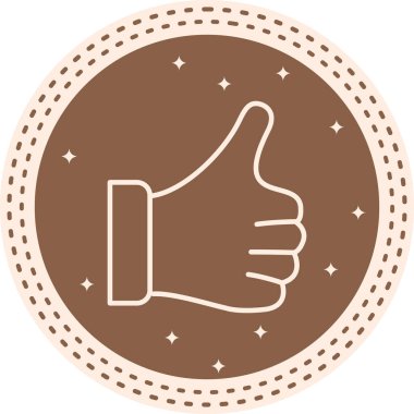 Beyaz Arkaplanda İzole Edilmiş Modern Satır Simgesi Başparmakları  