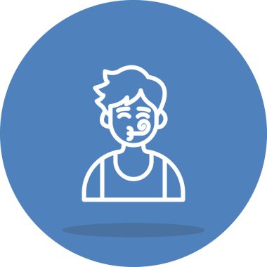 boy avatar icon, vector illustration simple design
