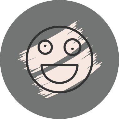 emoji simgesi, web kullanımı için basit tasarım vektör çizimi