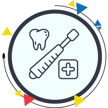 Diş Asansörü Rafineri Zarif Vektör Sanat Nesnesi