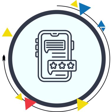 Yorum Satırı Simgesi, Basit Görüntü Beyaz Arkaplanda İzole Edildi