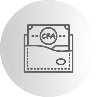 wallet icon, vector illustration simple design