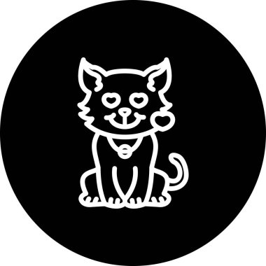 Gülümseyen Kedi Kalpler Premium Modern Dijital Sanat Özelliği