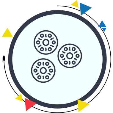 Kurabiyeler Tarzlı İşlenmiş Markalaştırma Vektörü Özelliği