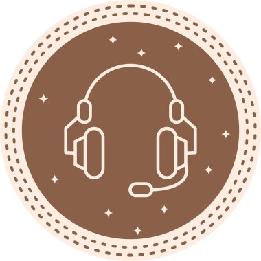 kulaklık web simge vektör çizim