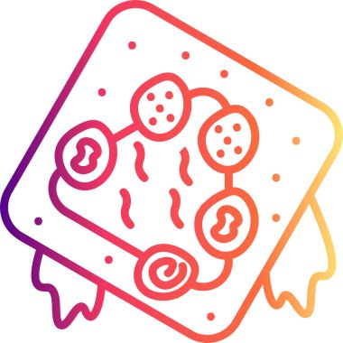 Yumurta Sandviçi Belirgin Vibrant Dijital Grafik Özelliği