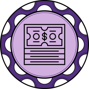 Dolar banknotları simgesi, Amerikan para birimi sembolü