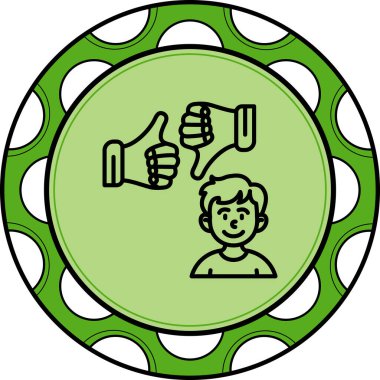 Geri besleme simgesi vektör illüstrasyonu  