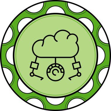 Bulut Yığını Test Etme Modern Dijital Sanat Nesnesi