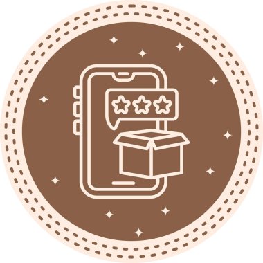 Basit geribildirim simgesi vektör çizimi