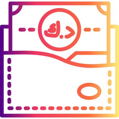 wallet icon, vector illustration simple design