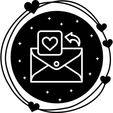 E- posta satırı simgesi, beyaz arkaplan üzerine basit illüstrasyon