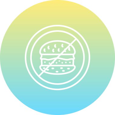 Fast Food Modern Dengeli Marka Vektörü Sembolü Yok