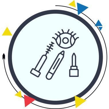 Göz Makyajı Dengeli Profesyonel Markalaşma Grafik Sembolü