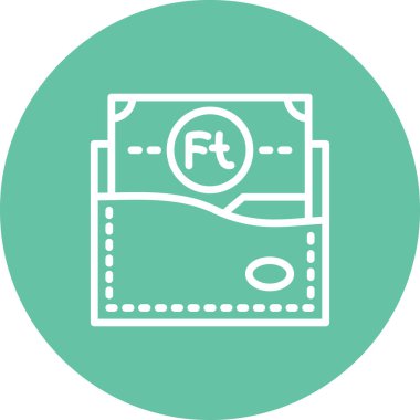 Macaristan Cüzdanı Zarif Çağdaş Dijital Grafik Özelliği 