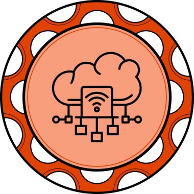 Bulut Veri Akımı Yaratıcı Eşsiz Ürün Tasarım Elemanı