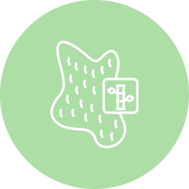 Bambu Kumaş Çizgisi Düz Simgesi