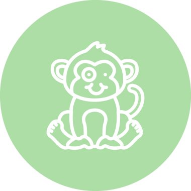 Zany Maymun Stili Düz Kullanıcı Arayüzü Özelliği