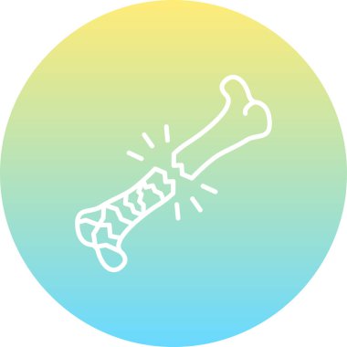 Osteoporoz web simgesi vektör çizimi