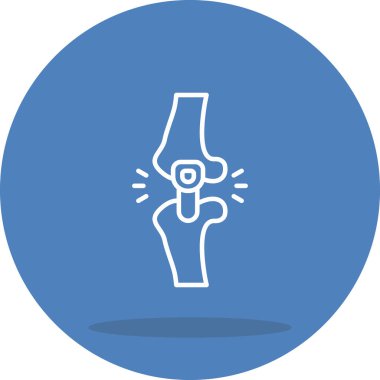 İnsan eklemini veya kemik yapısını temsil eden basit bir web simgesi