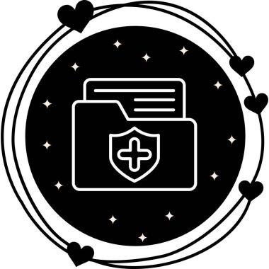 Klasör web simge vektör çizim