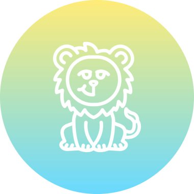 Aslan Wry Gülüşü Entelektüel Temiz Ürün Grafik Şekli