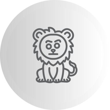 Aslan Kaşlı Özel Vektör Tasarım Varlığı