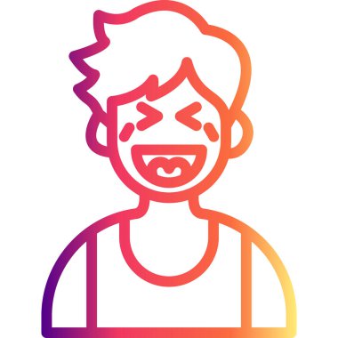 erkek avatar simgesi, vektör illüstrasyonu basit tasarım