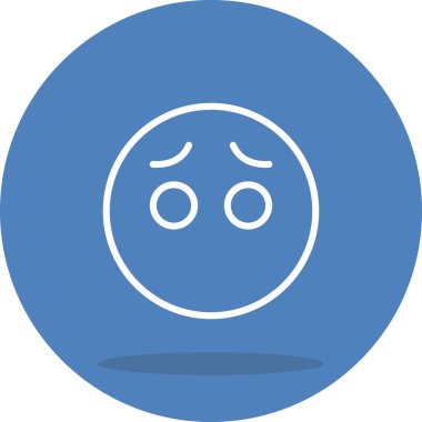 Çizgi film karalama simgesi web işareti, beyaz arkaplanda izole edilmiş emoji simgesi