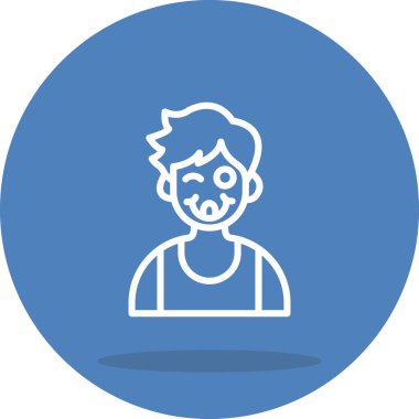 boy avatar icon, vector illustration simple design