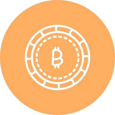 Bitcoin Profesyonel Yenilikçi Düz Tasarım Düzeni