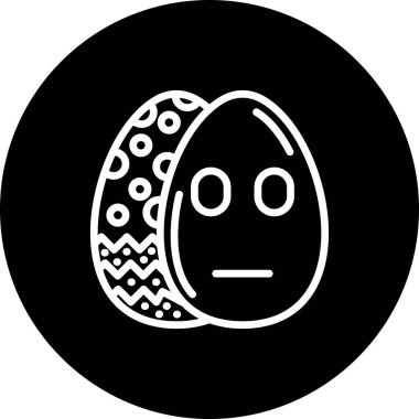 Paskalya Tarafsız Yumurta Zarif Modern Yaratıcı Sanat Sembolü