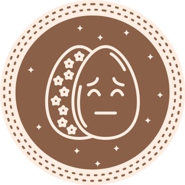 Paskalya Dalgın Yumurta Ayrı Dijital Grafik Özelliği