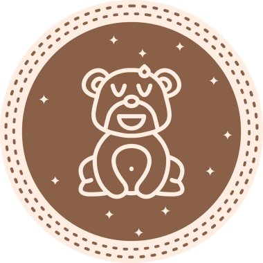 Rahatlamış Ayı Premium Temiz Sayısal Sanat Düzenlemesi