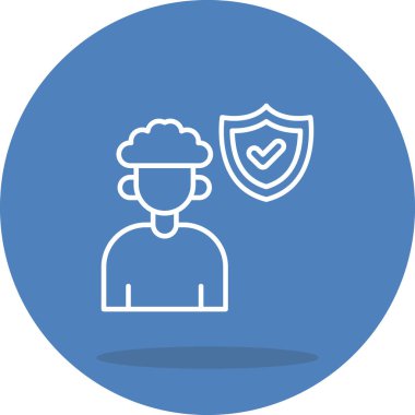 Kontrol edilen web simgesi vektör illüstrasyonu