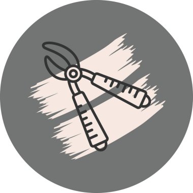 Diş Forseps Biçimli Özel Vektör Tasarım Varlığı