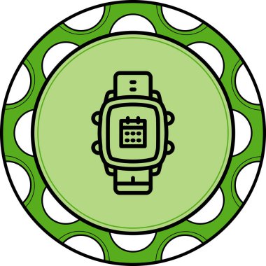 Akıllı Saat Takvimi Dinamik Yaratıcı Dijital Grafik ŞekliName