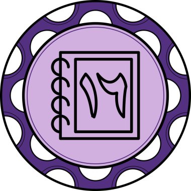 On altı web simgesi vektör illüstrasyonu sayılıyor