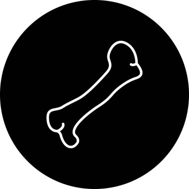 Humerus Kemiği ana hatlı düz simge